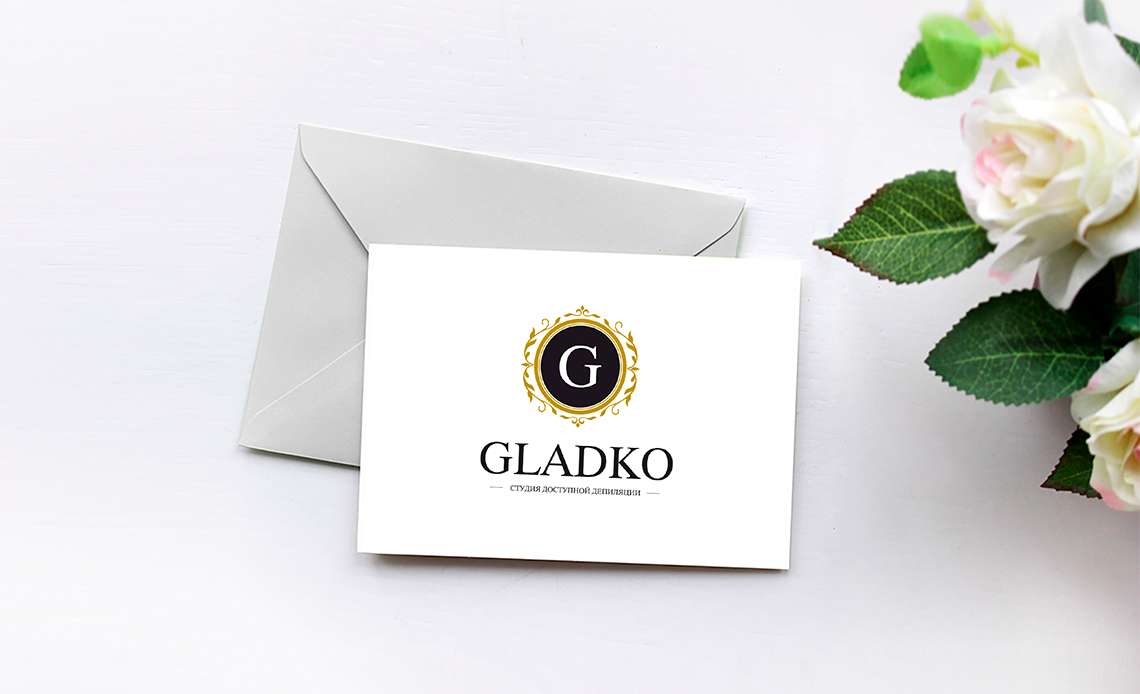 Логотип для студии депиляции “Gladko”