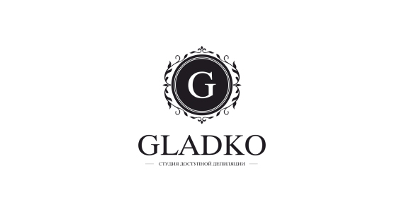 Логотип для студии депиляции “Gladko”