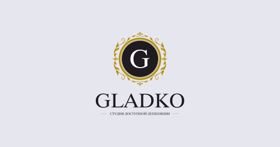 Логотип для студии депиляции “Gladko”