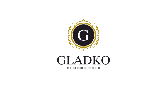 Логотип для студии депиляции “Gladko”